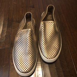 NEVER WORN Tory Burch Gold Slip-on Sneakers